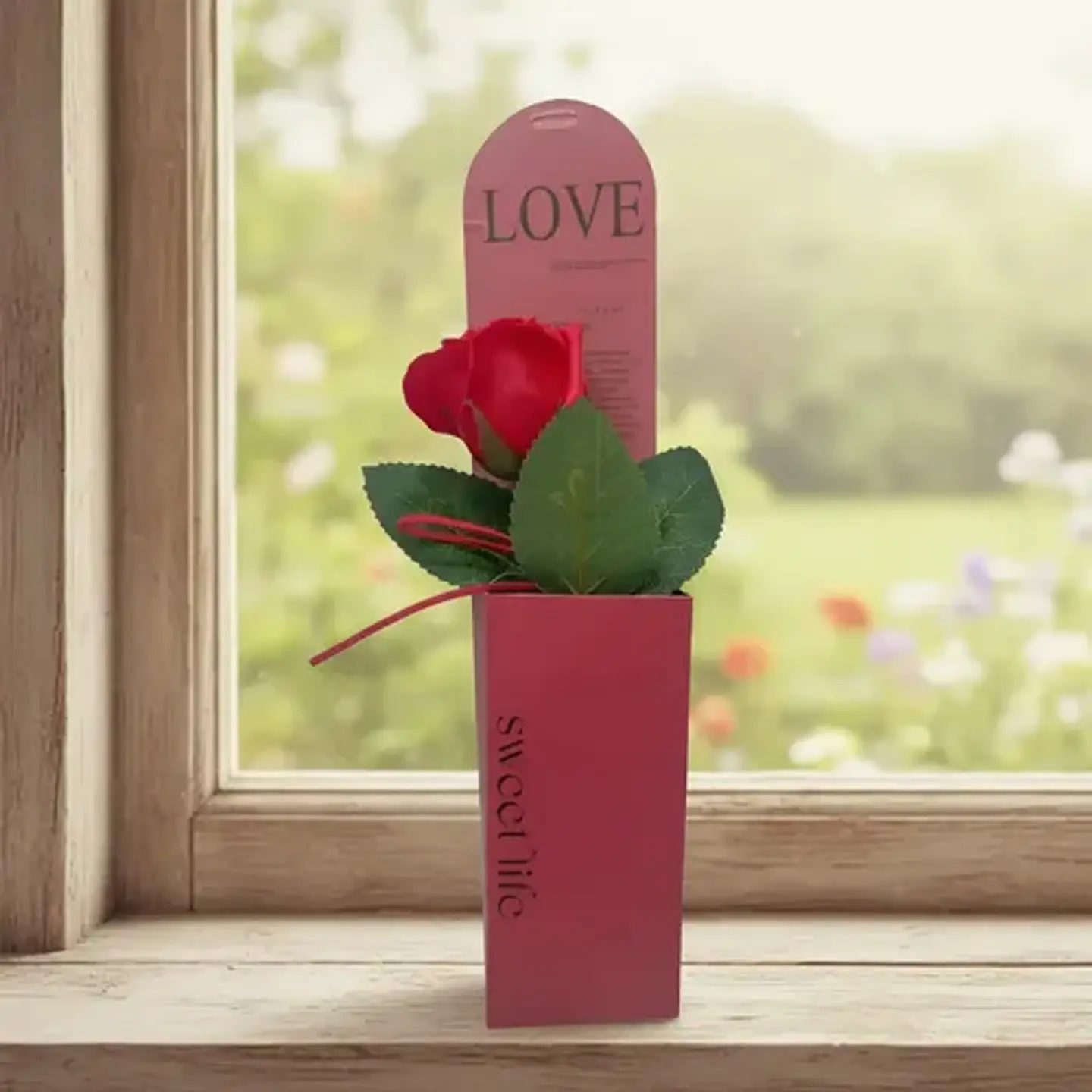 Rosa Eterna En Cajita Para Regalo, Rosa Artificial Regalo 1