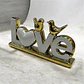 Adorno Decorativo Love Dorado Y Blanco - Miniatura 3