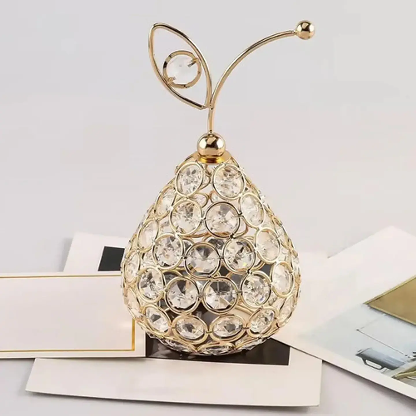 Adorno Decorativo De Perlas De Cristal Brilante Con Formas 2