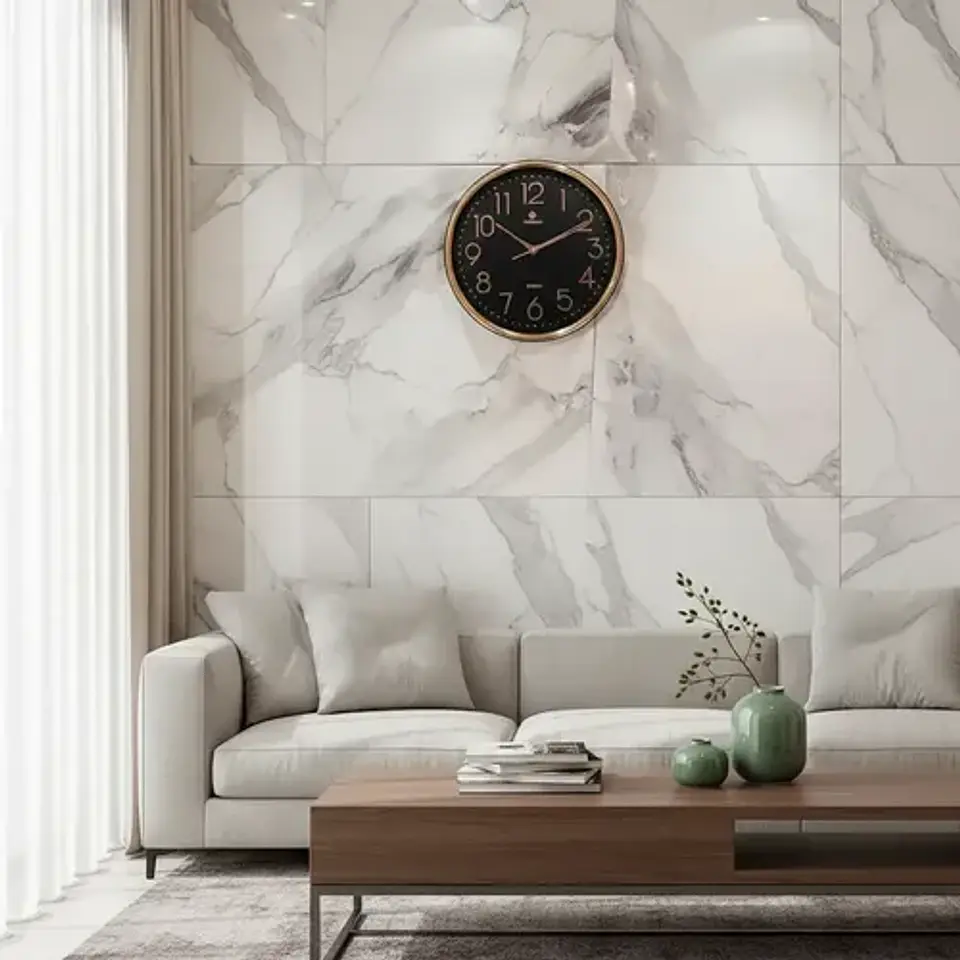 Reloj De Pared Decorativo Moderno Con Números Grandes 2