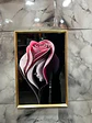 Cuadro Decorativo De Pared En Relieve 3d Con Diseño Rosa - Miniatura 2