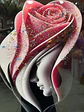 Cuadro Decorativo De Pared En Relieve 3d Con Diseño Rosa - Miniatura 5