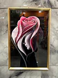 Cuadro Decorativo De Pared En Relieve 3d Con Diseño Rosa - Miniatura 6