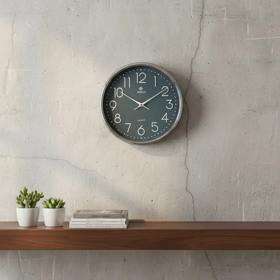 Reloj De Pared Decorativo Moderno Con Números Grandes 6