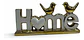 Adorno Decorativo Home Dorado Con Pájaros - Miniatura 3