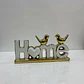 Adorno Decorativo Home Dorado Con Pájaros - Miniatura 9
