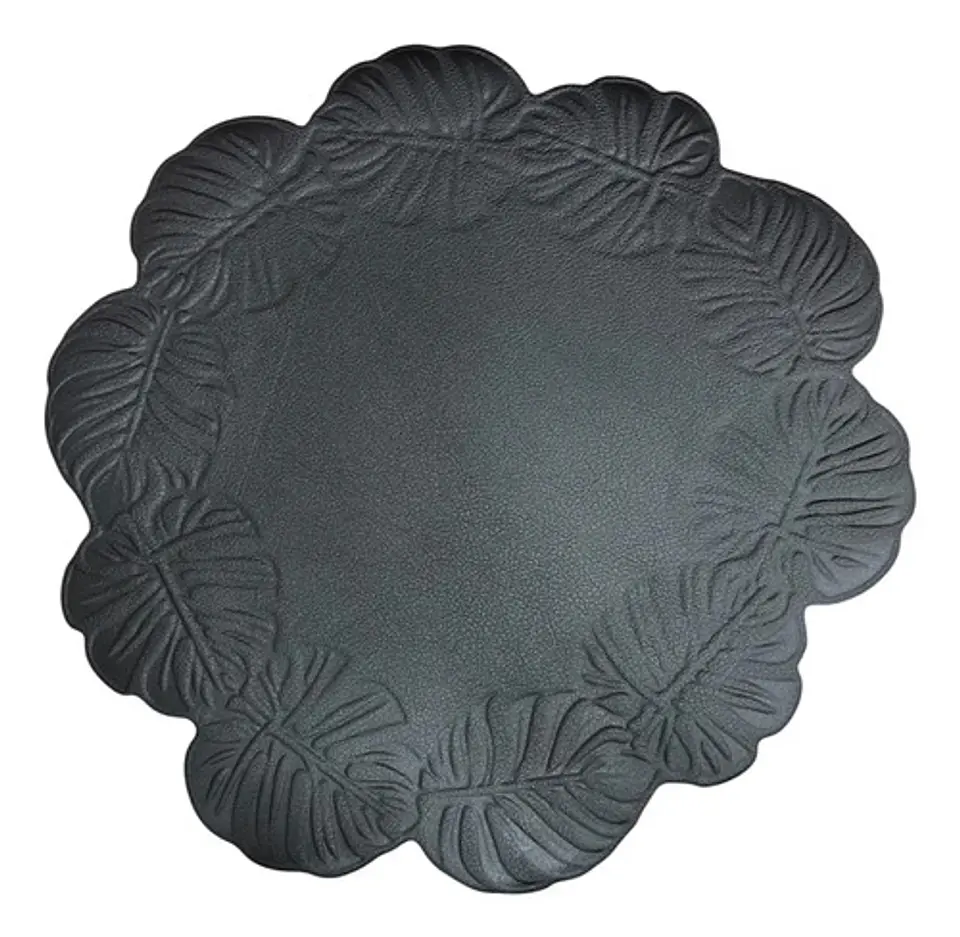 Individual De Mesa Decorativo Con Diseño De Hojas 2 Unidades 3