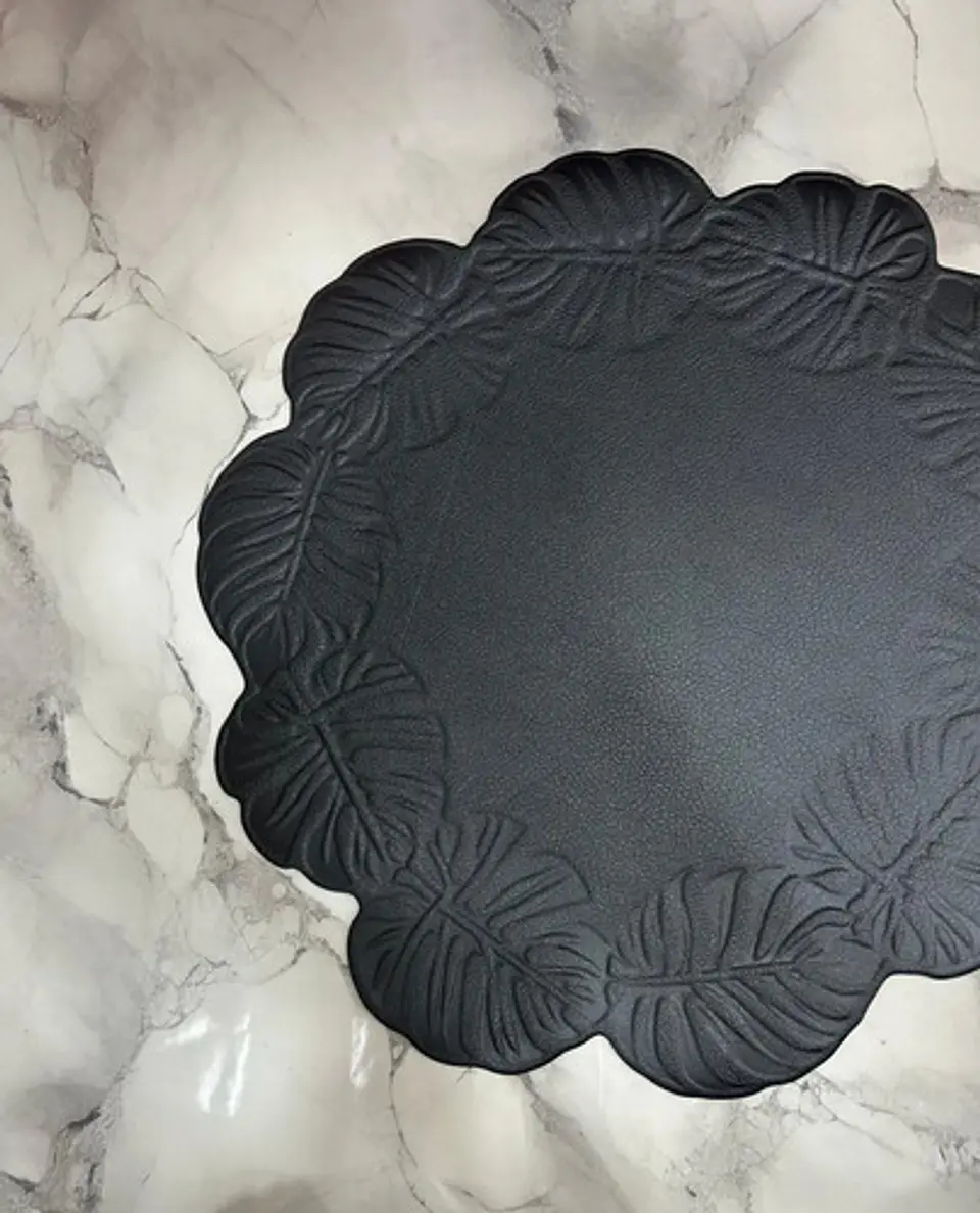 Individual De Mesa Decorativo Con Diseño De Hojas 2 Unidades 5