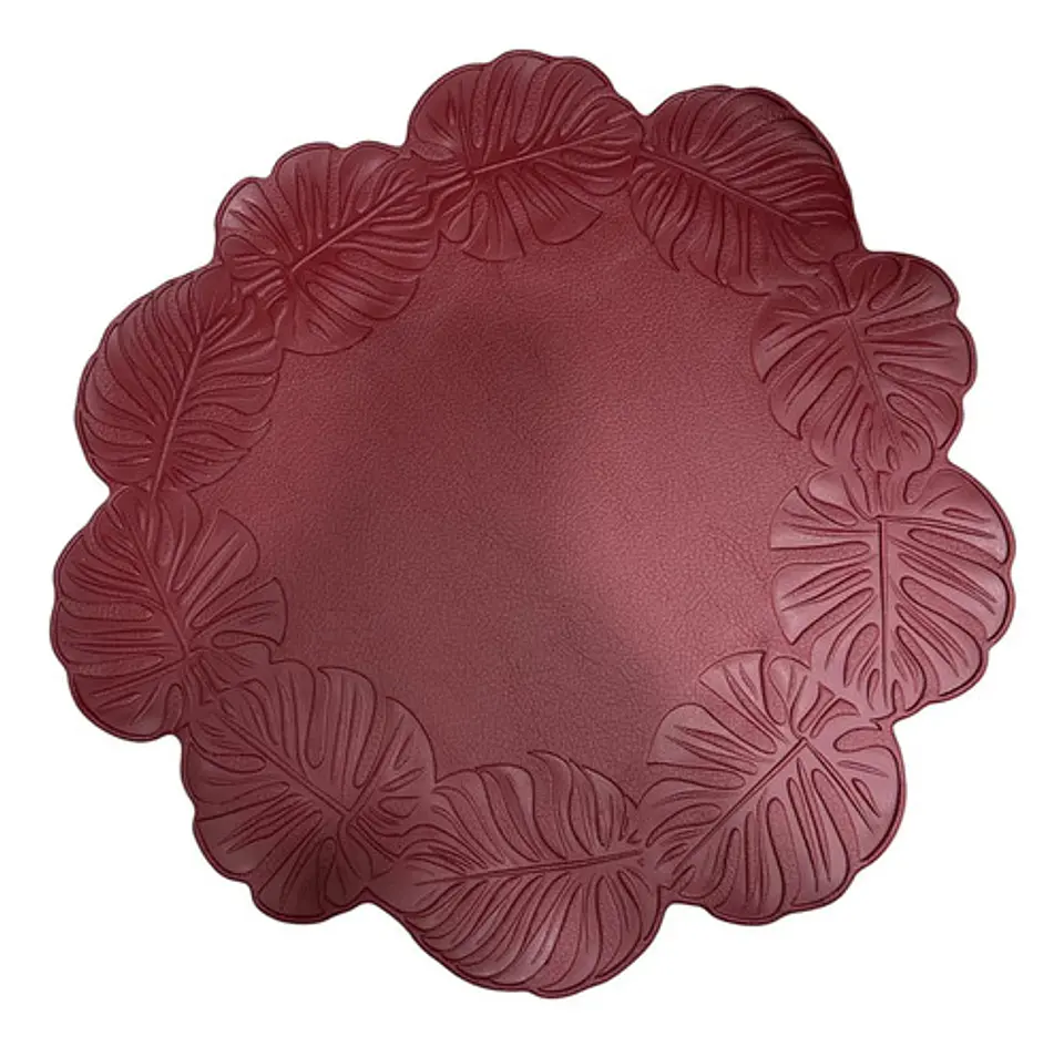 Individual De Mesa Decorativo Con Diseño De Hojas 2 Unidades 4