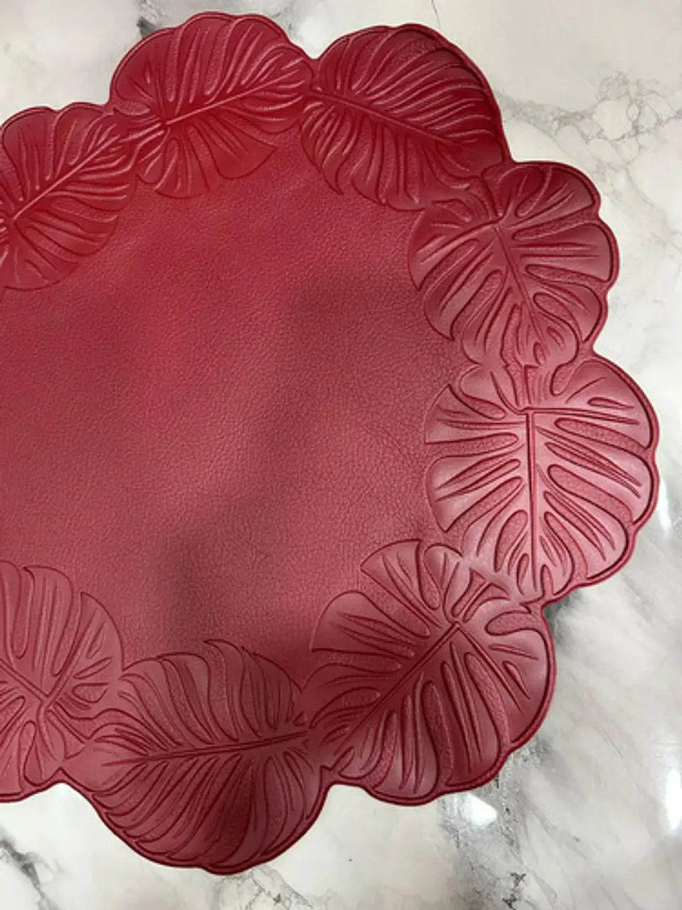 Individual De Mesa Decorativo Con Diseño De Hojas 2 Unidades 5