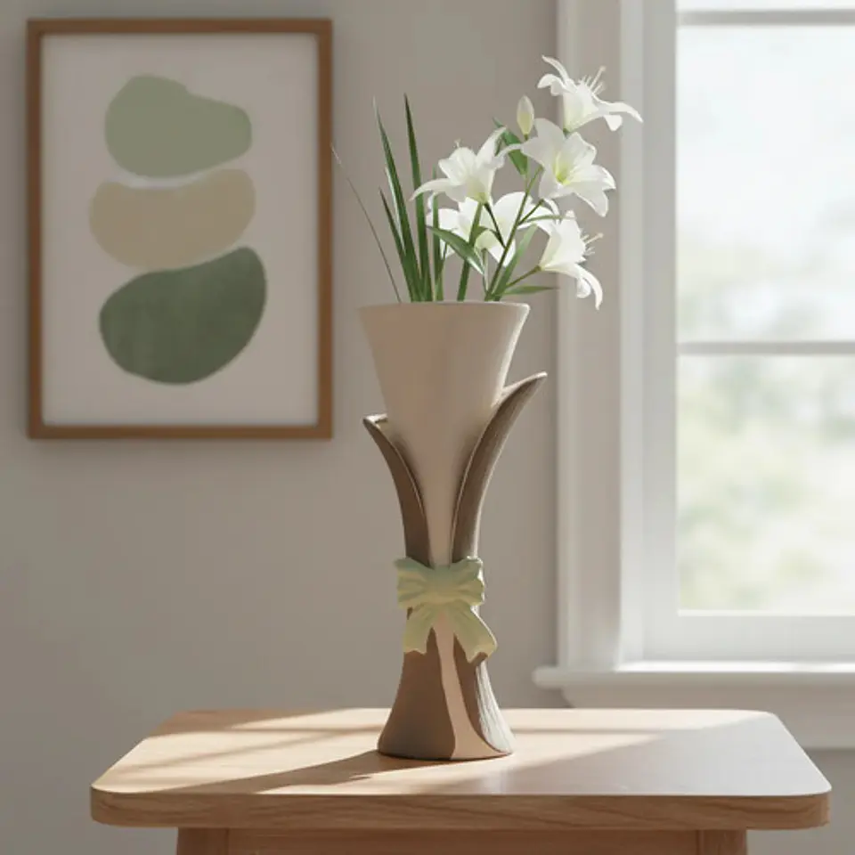 Jarrón De Decorativo Con Diseño Adstrato 26 Cm 1
