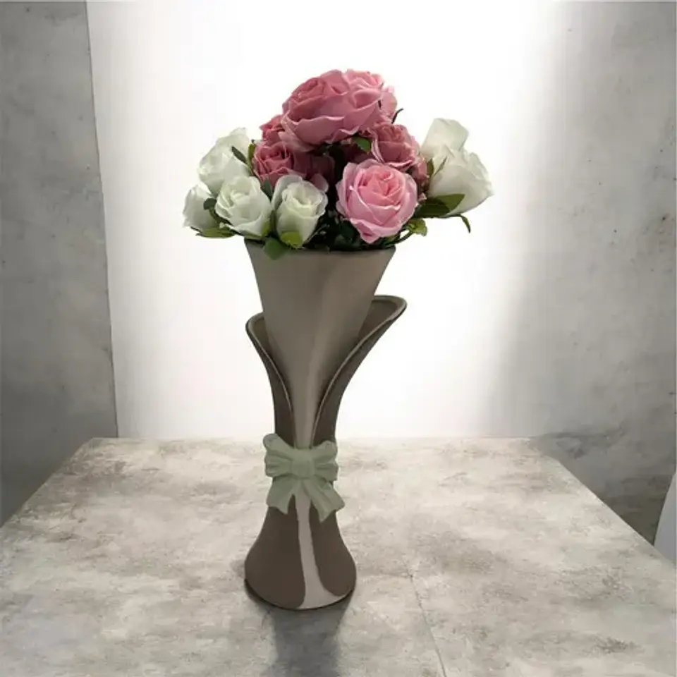 Jarrón De Decorativo Con Diseño Adstrato 24 Cm 10