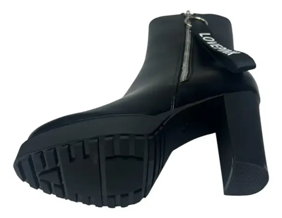 Botines De Plataforma Con Tacón Grueso 9