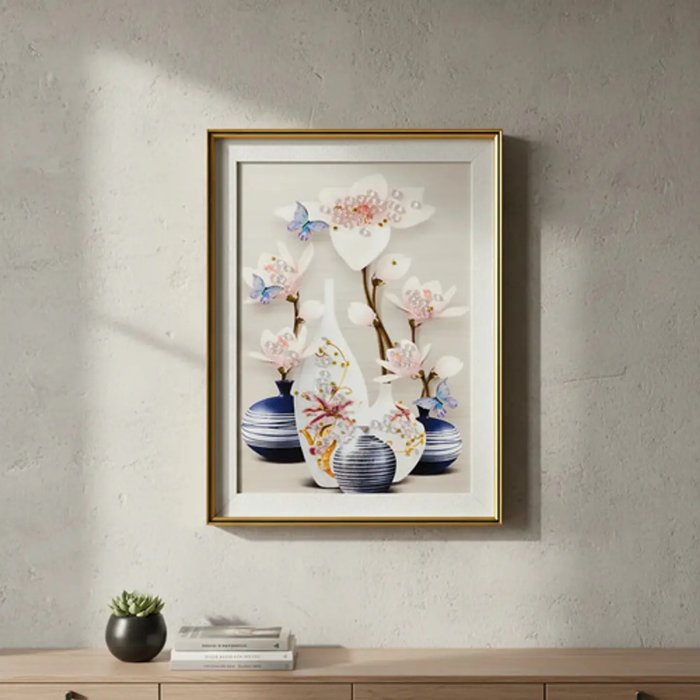Cuadro Floral Decorativo 3d En Relieve Shunshouse 2