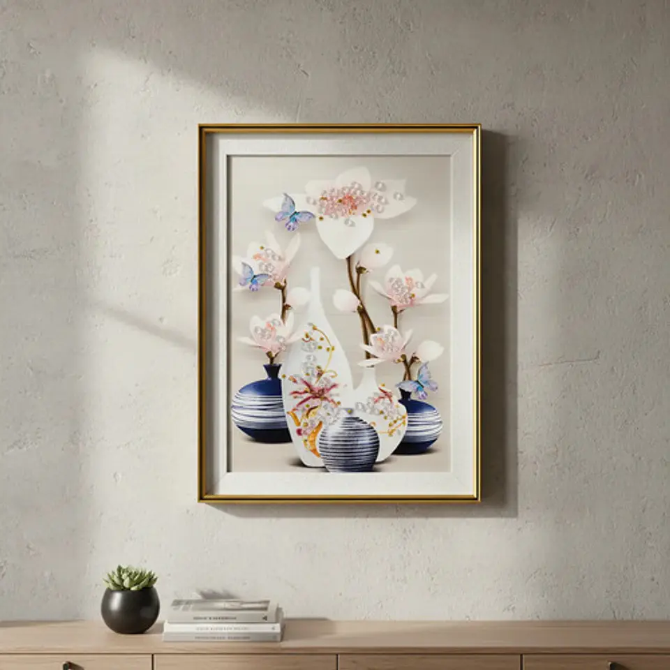 Cuadro Floral Decorativo 3d En Relieve Shunshouse 2