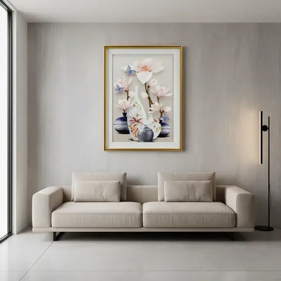 Cuadro Floral Decorativo 3d En Relieve Shunshouse 8