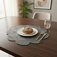 Individual De Mesa Decorativo Con Diseño De Hojas 2 Unidades - Miniatura 3