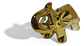 Adorno De Elefante Decorativo Elegante Pequeño Dorado - Miniatura 4