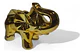 Adorno De Elefante Decorativo Elegante Pequeño Dorado - Miniatura 5