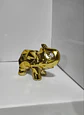 Adorno De Elefante Decorativo Elegante Pequeño Dorado - Miniatura 7