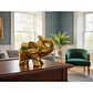 Adorno De Elefante Decorativo Elegante Pequeño Dorado - Miniatura 10