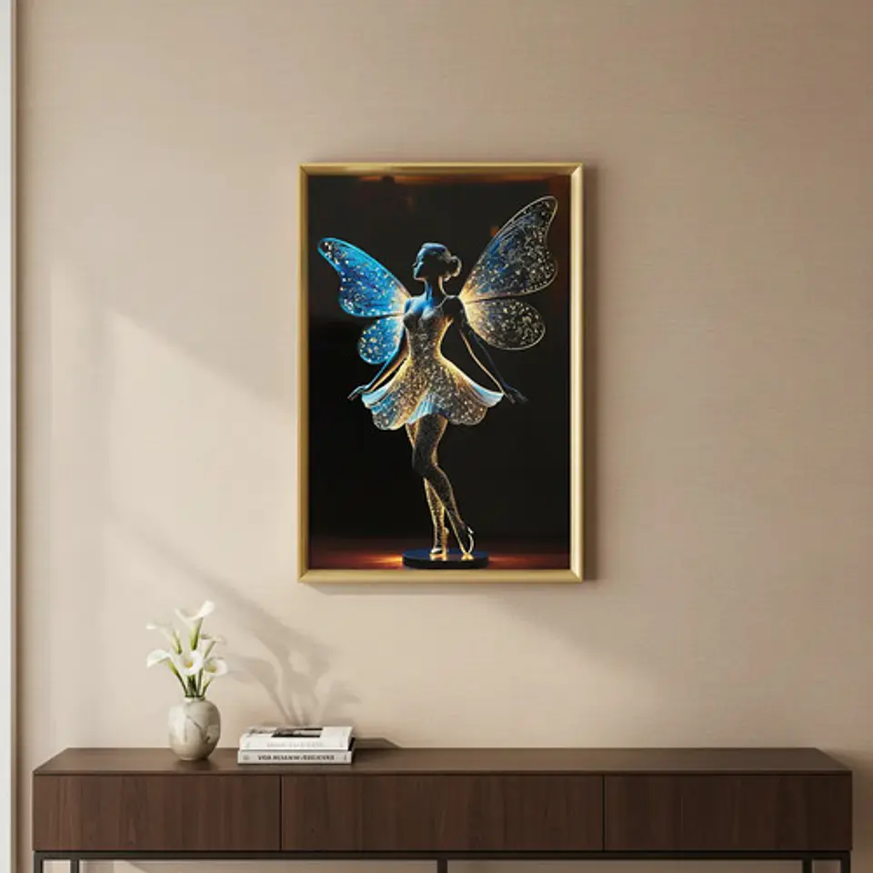 Cuadro Decorativo De Pared En Relieve 3d Con Diseño Ada 1