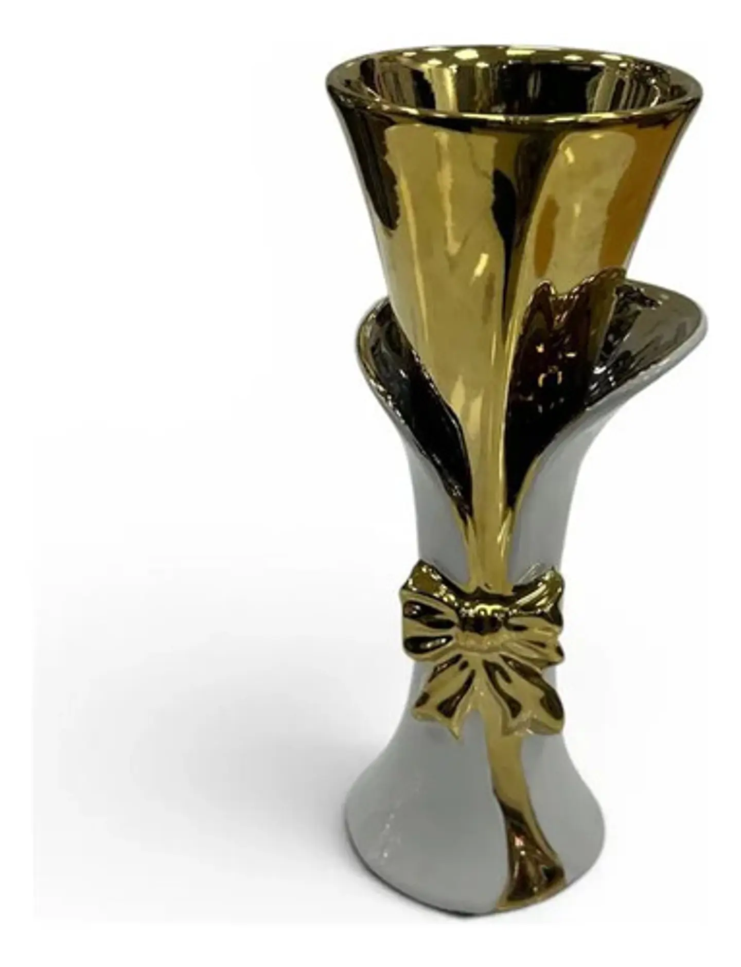 Jarrón Decorativo Moderno De Cerámica Diseño Elegante 24 Cm 2