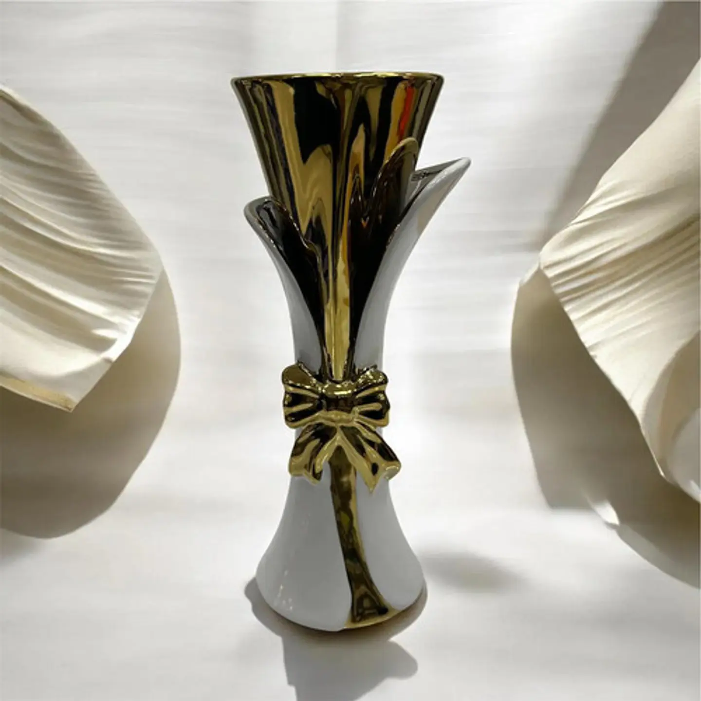 Jarrón Decorativo Moderno De Cerámica Diseño Elegante 24 Cm 6