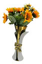Jarrón Decorativo Moderno De Cerámica Diseño Elegante 24 Cm - Miniatura 8