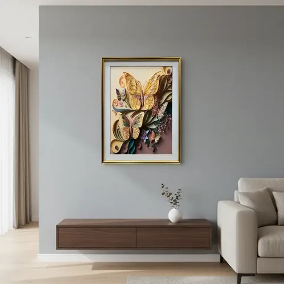 Cuadro Floral Decorativo 3d En Relieve Shunshouse 2