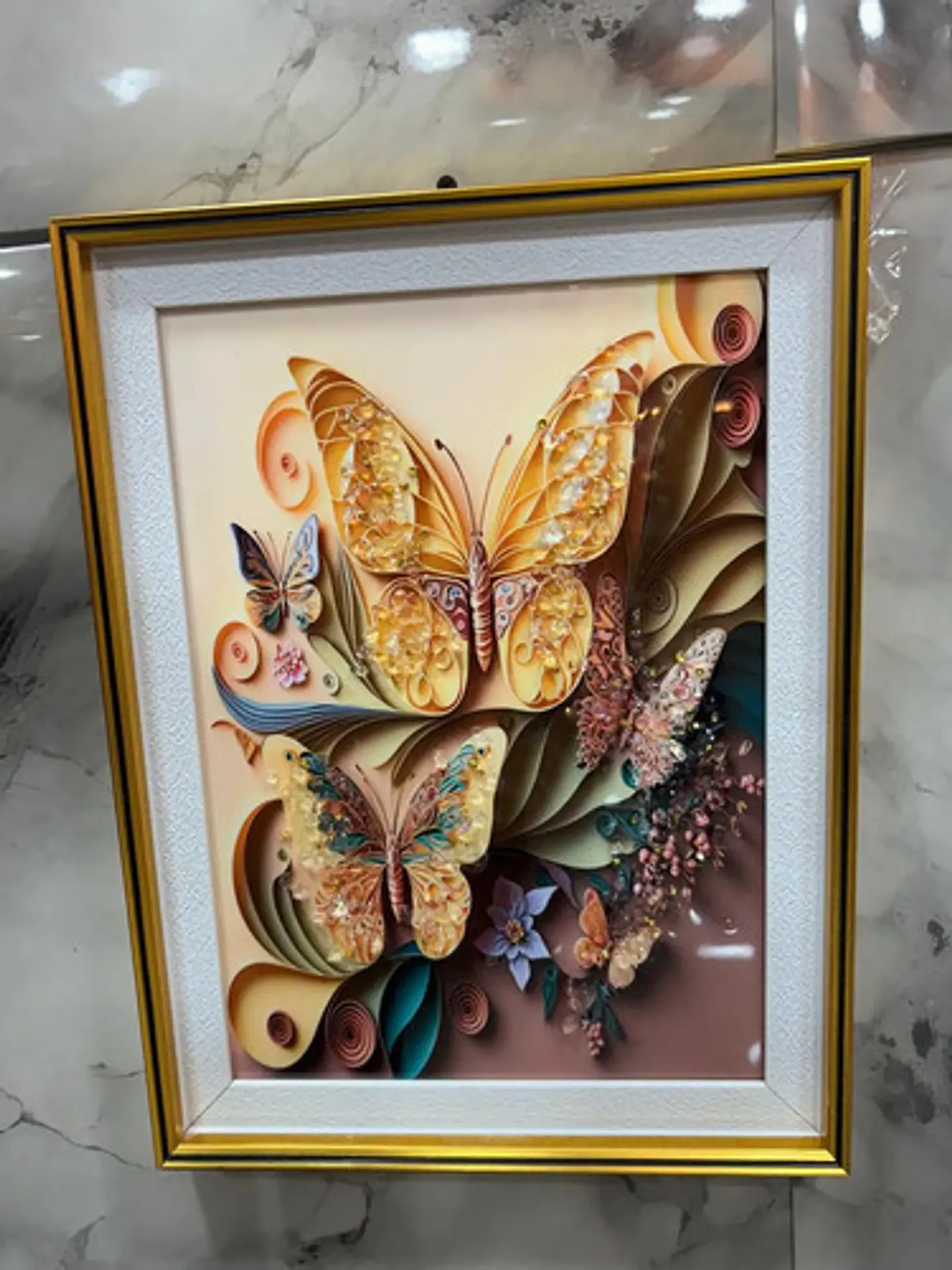 Cuadro Floral Decorativo 3d En Relieve Shunshouse 5