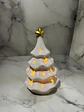 Árbol De Navidad Cerámico Blanco Con Luz Led - Miniatura 6