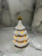 Árbol De Navidad Cerámico Blanco Con Luz Led - Miniatura 8