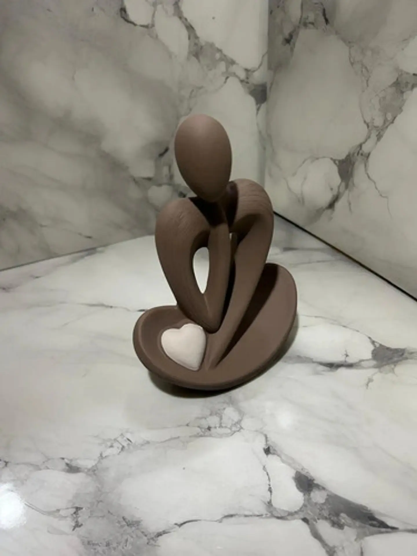 Adorno Decorativo Figura Abstracta Con Corazón P 3