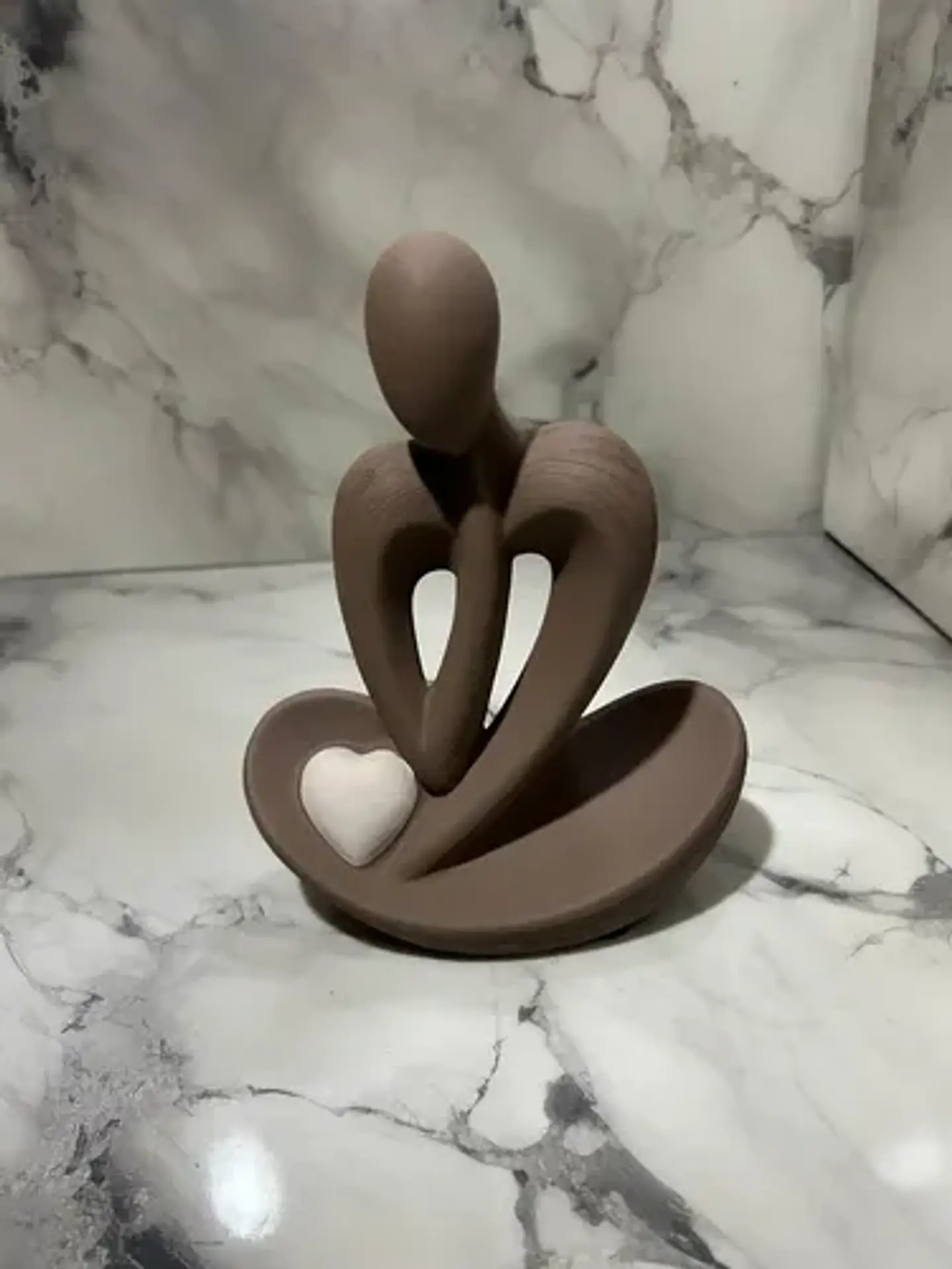 Adorno Decorativo Figura Abstracta Con Corazón P 7