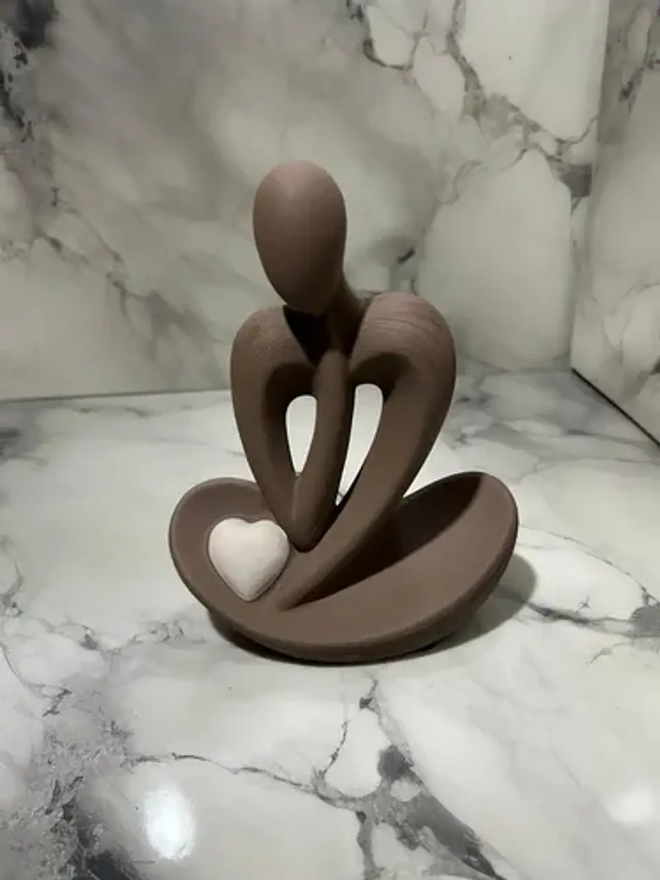 Adorno Decorativo Figura Abstracta Con Corazón P 7