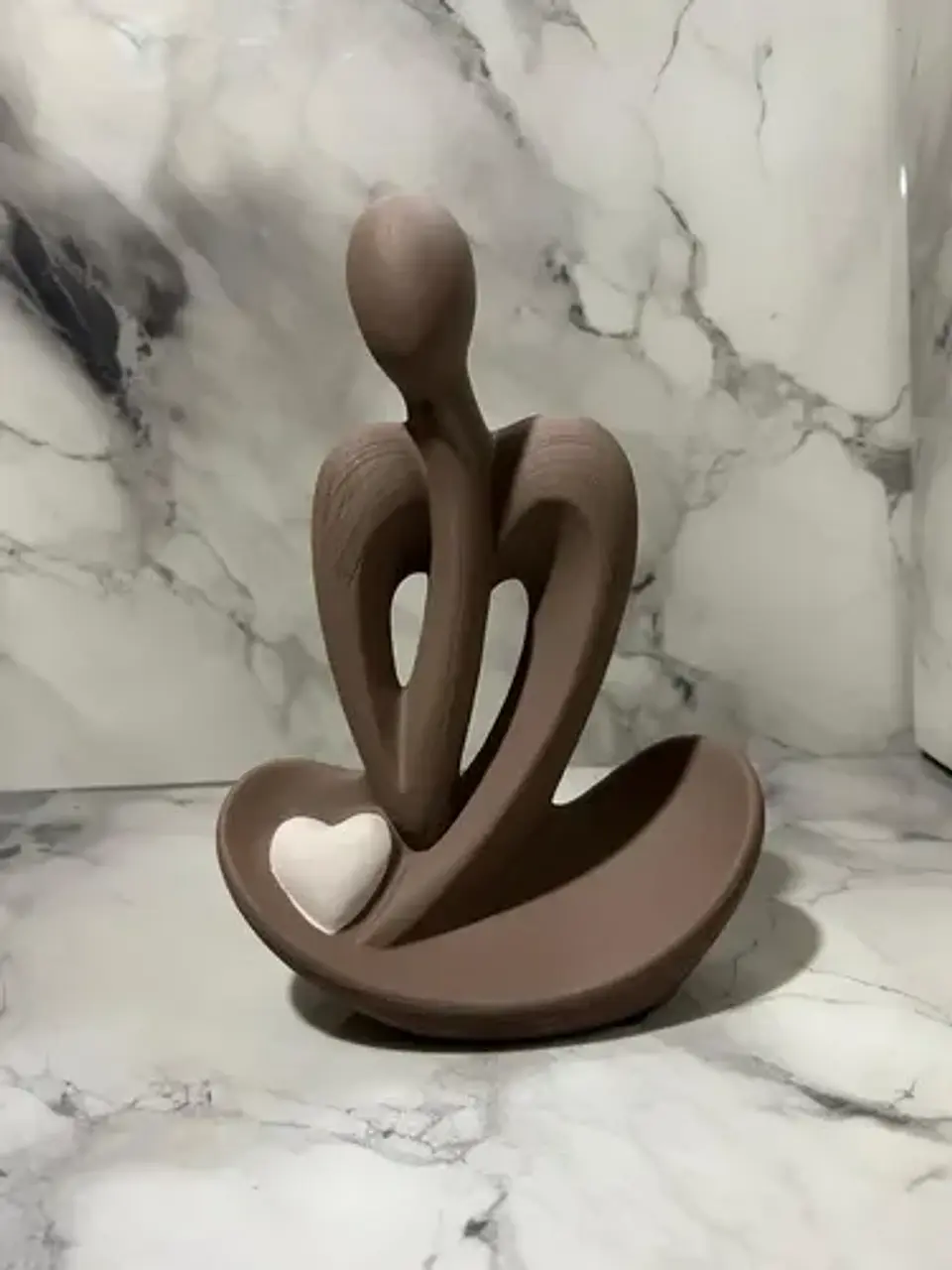 Adorno Decorativo Figura Abstracta Con Corazón G 3
