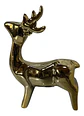 Ciervo Navideño De Cerámica Con Luz Adorno Decorativo 15 Cm - Miniatura 2