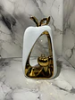 Adorno Decorativo En Forma De Manzana Dorado Y Blanco - Miniatura 2