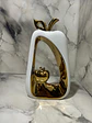 Adorno Decorativo En Forma De Manzana Dorado Y Blanco - Miniatura 6