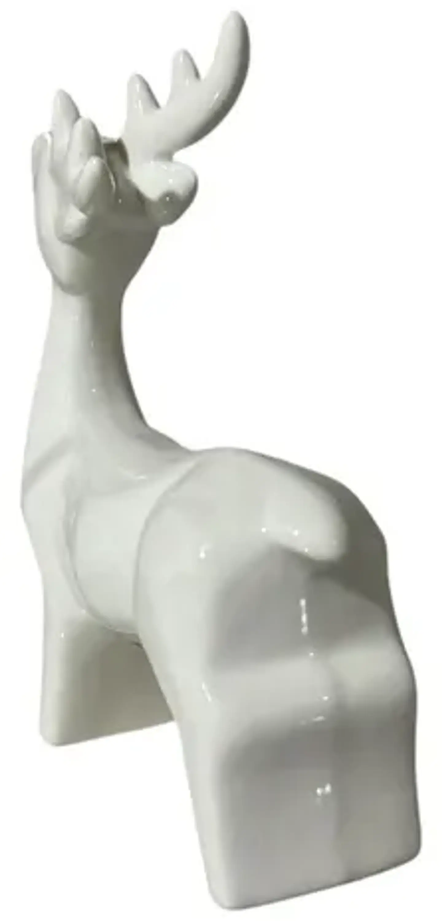 Ciervo Navideño De Cerámica Con Luz Adorno Decorativo 15 Cm 2