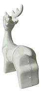 Ciervo Navideño De Cerámica Con Luz Adorno Decorativo 15 Cm - Miniatura 2