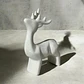 Ciervo Navideño De Cerámica Con Luz Adorno Decorativo 15 Cm - Miniatura 4