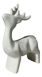 Ciervo Navideño De Cerámica Con Luz Adorno Decorativo 15 Cm - Miniatura 6