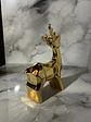 Ciervo Navideño De Cerámica Con Luz Adorno Decorativo 19,5cm - Miniatura 2