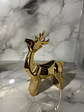 Ciervo Navideño De Cerámica Con Luz Adorno Decorativo 19,5cm - Miniatura 3