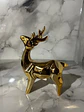 Ciervo Navideño De Cerámica Con Luz Adorno Decorativo 19,5cm - Miniatura 4