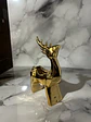 Ciervo Navideño De Cerámica Con Luz Adorno Decorativo 19,5cm - Miniatura 7