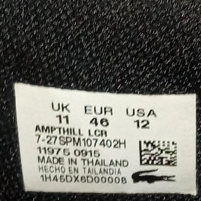 Lacoste , cuero ,44 5