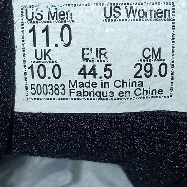 Vans , reno , 43 10